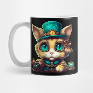 Steampunk Cat Steampunk Kitten Lovers For Women & Men Mug